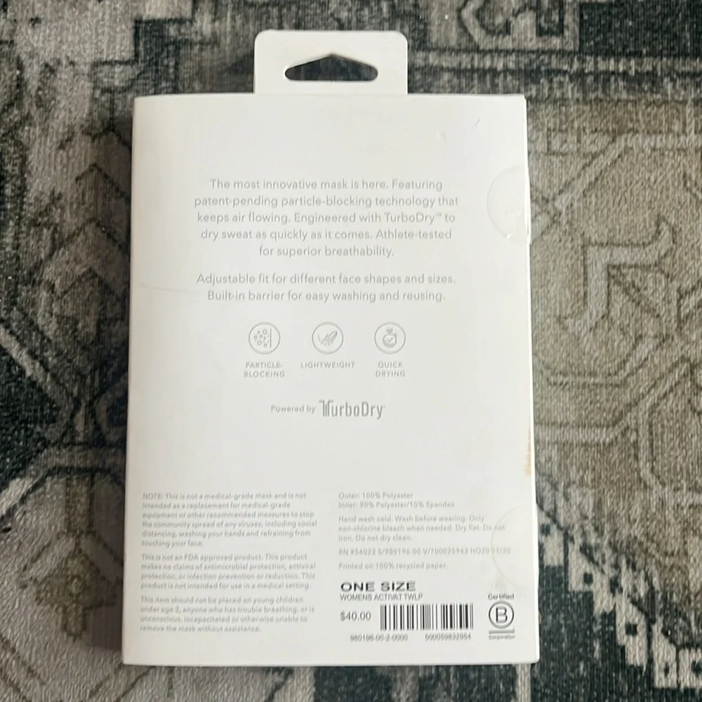 Athleta Women's Activate Face Mask 2 Pack Multi One Size